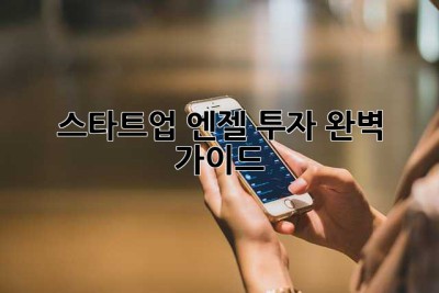 스타트업 엔젤 투자 완벽 가이드