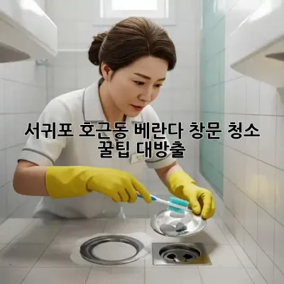 서귀포 호근동🏡 베란다 창문 청소✨ 꿀팁 대방출!
