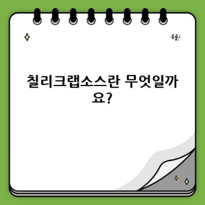 칠리크랩소스 완벽 가이드: 레시피, 재료, 활용법, 그리고 궁금증 해결!
